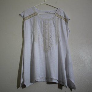 rxb white embroidered tunic